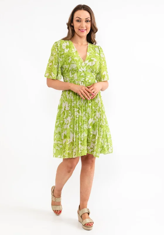 Seventy1 One Size Chiffon Mini Dress, Green