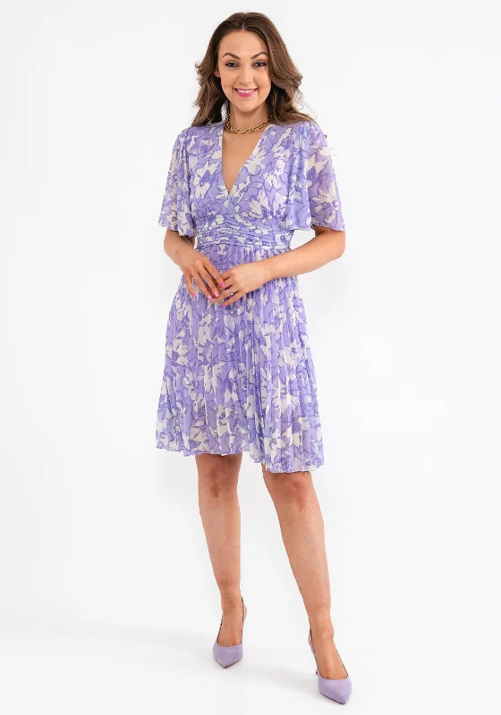 Seventy1 One Size Chiffon Mini Dress, Lilac
