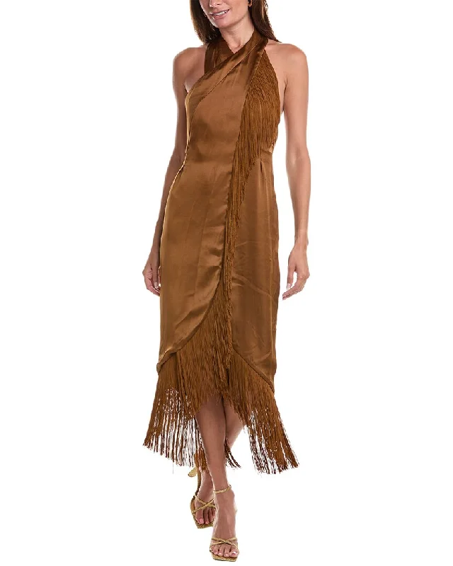 BCBGMAXAZRIA Fringe Cocktail Dress