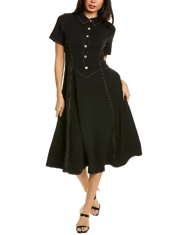 Gracia Half-Shirt Dress