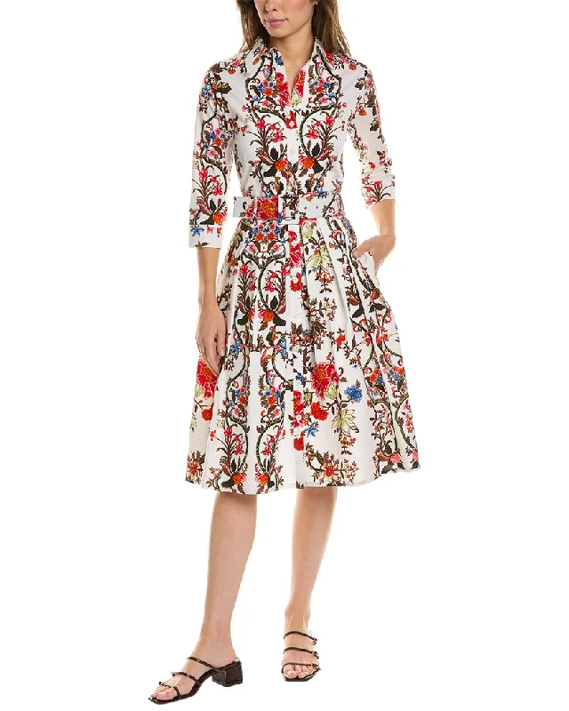 Samantha Sung Audrey 1 3/4-Sleeve Shirtdress