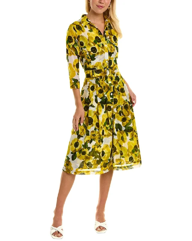 Samantha Sung Audrey 3 Silk Shirtdress