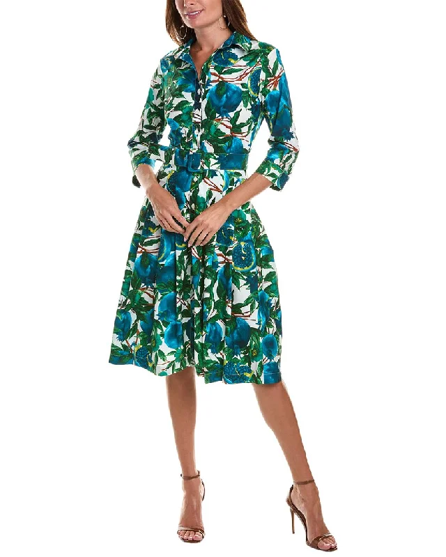 Samantha Sung Audrey 3 Silk Shirtdress