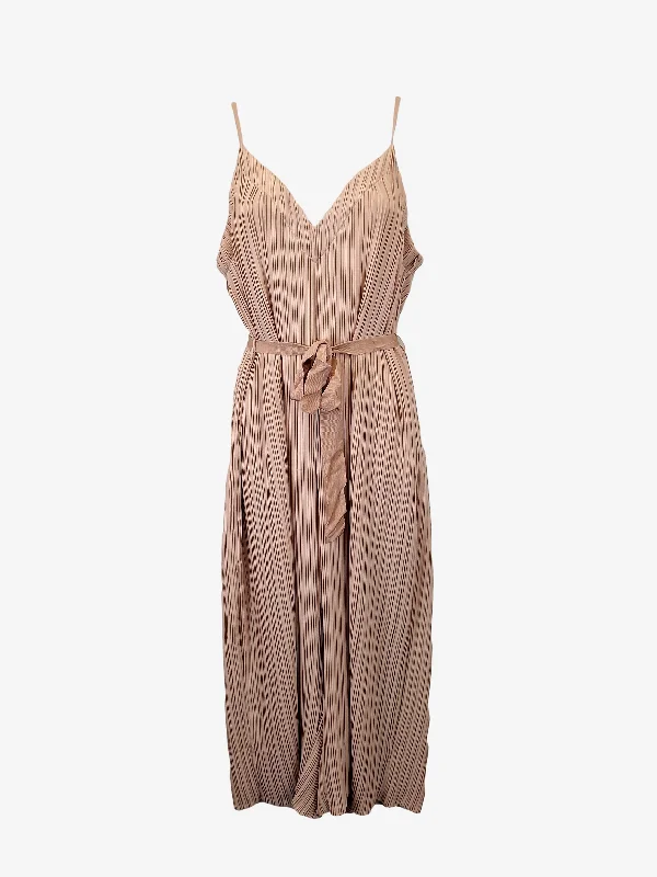 Alice McCall Dusty Rose Mini Pleated Evening Jumpsuit Size 10