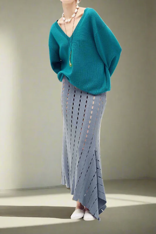 Ezel Cut Out Wool Skirt