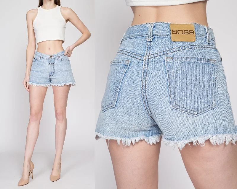 Small 90s Boss Light Wash Jean Shorts