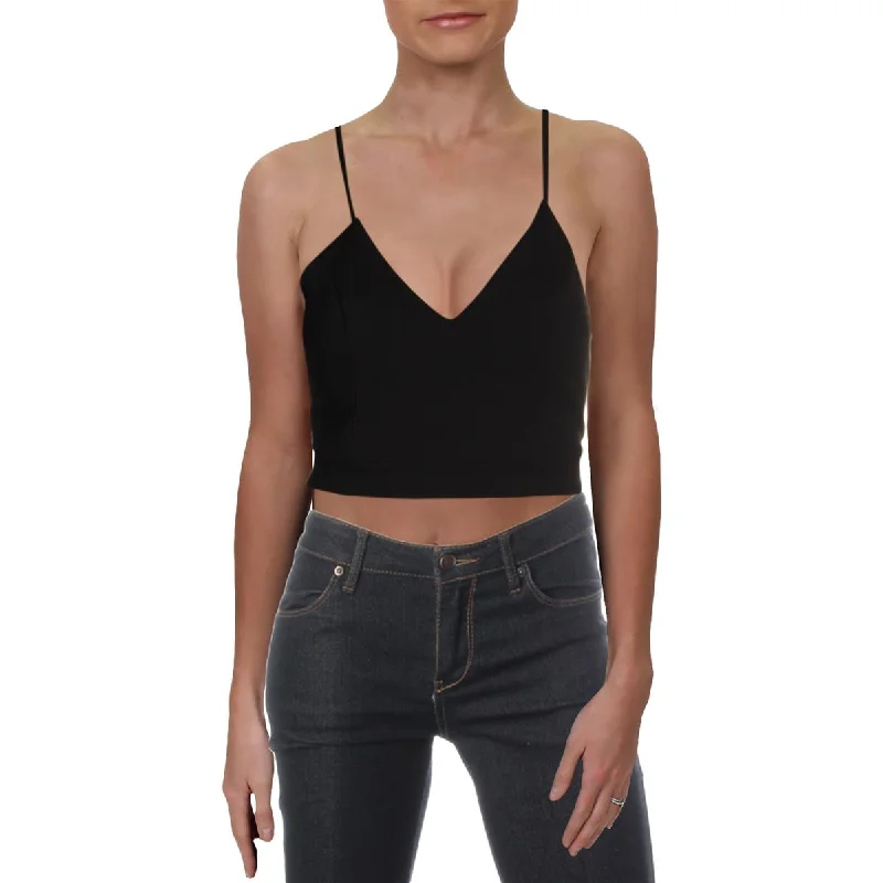 B. Darlin Womens Juniors Lace Back Special Occasion Crop Top