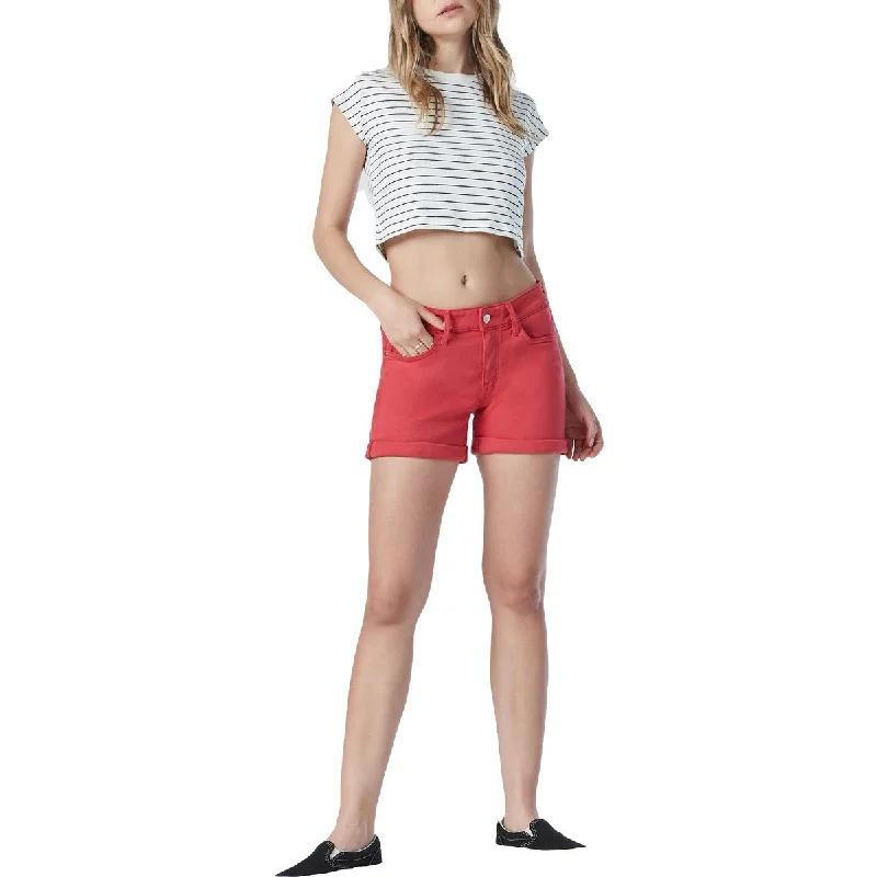 Mavi Womens Sara Mid-Rise Boyfriend Denim Shorts