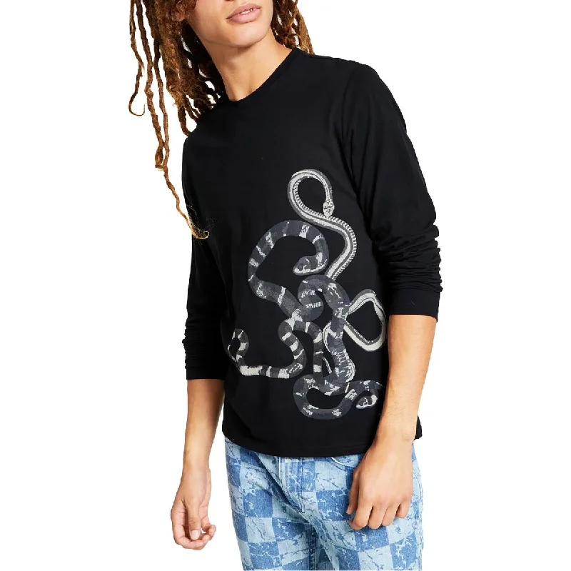 INC Mens Cotton Crewneck Graphic T-Shirt