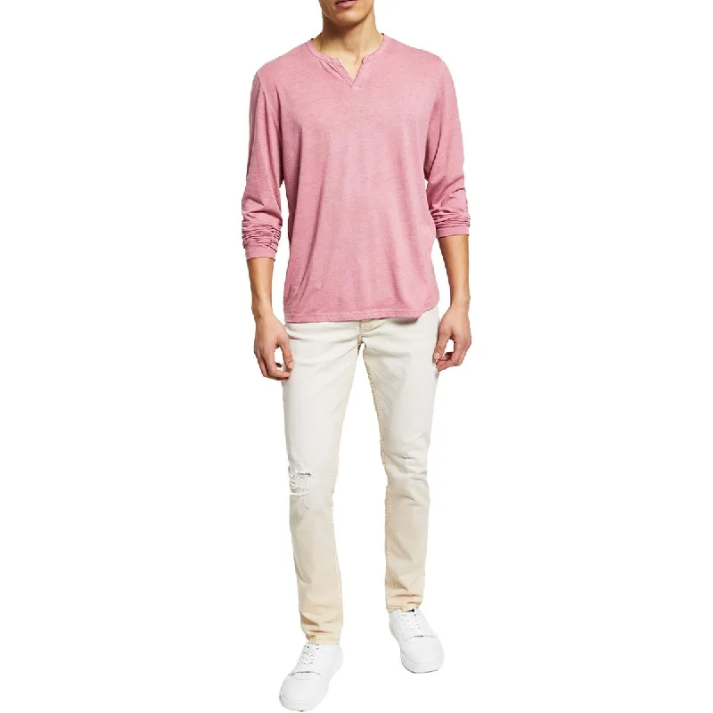 INC Mens Eco-Friendly Split Neck T-Shirt