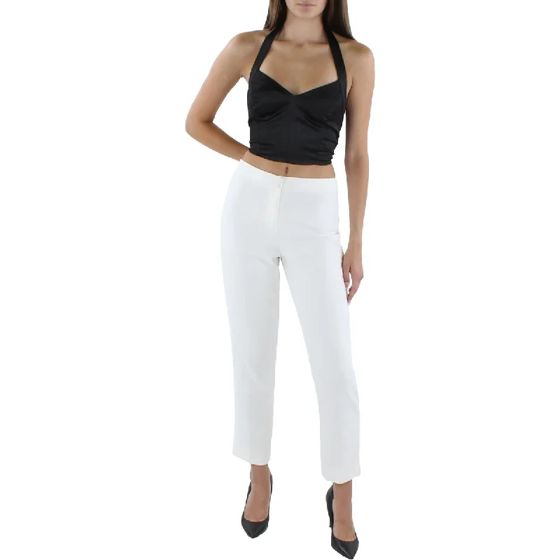 City Studios Womens Juniors Satin Halter Cropped
