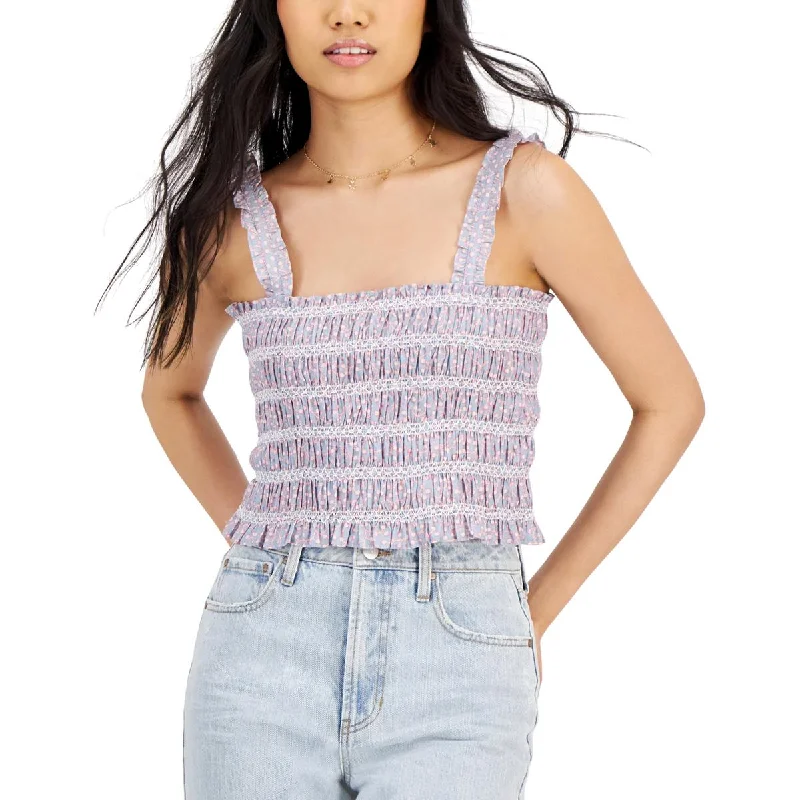 French Connection Womens Square Neck Cropped Cami