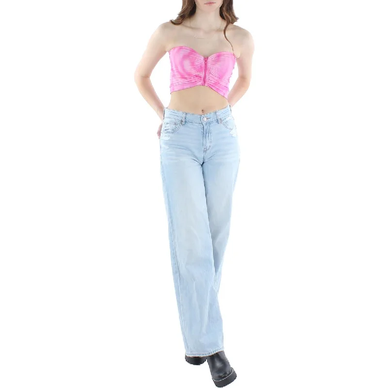 Ganni Womens Zip Up Short Cropped