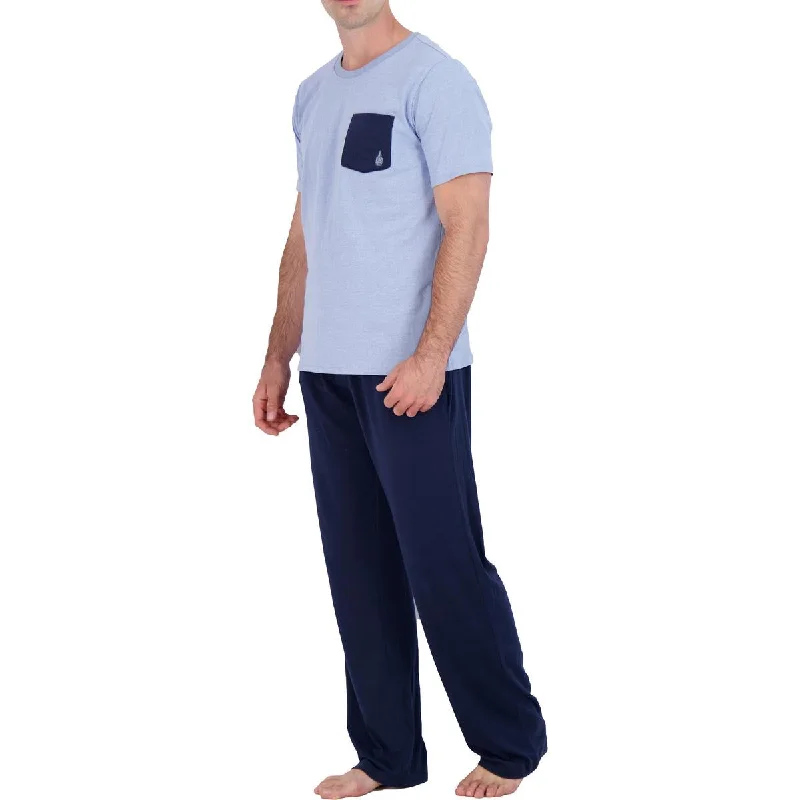 London Fog Jersey Coordinates Men's 2 Piece T-Shirt & Loungers Sleepwear Set