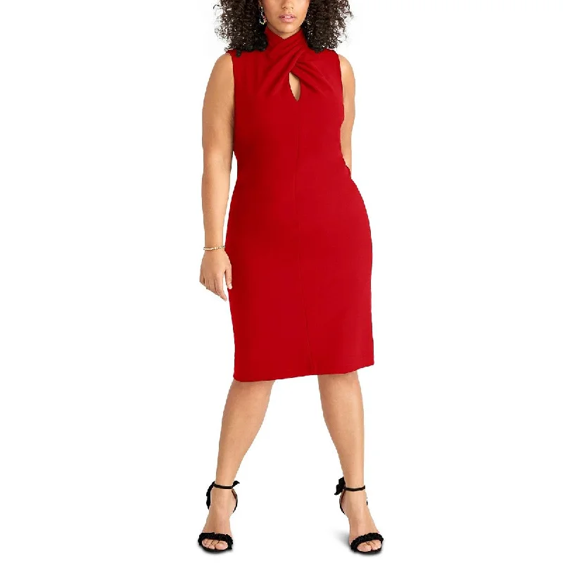 Rachel Rachel Roy Womens Plus Formal Knee-Length Sheath Dress