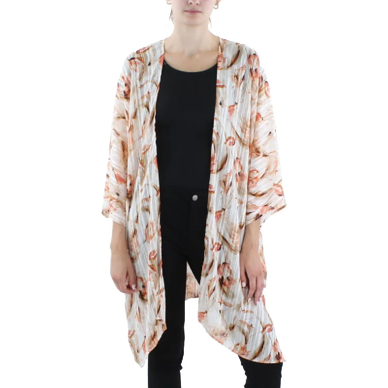 Anne Klein Womens Floral Print  Blouse