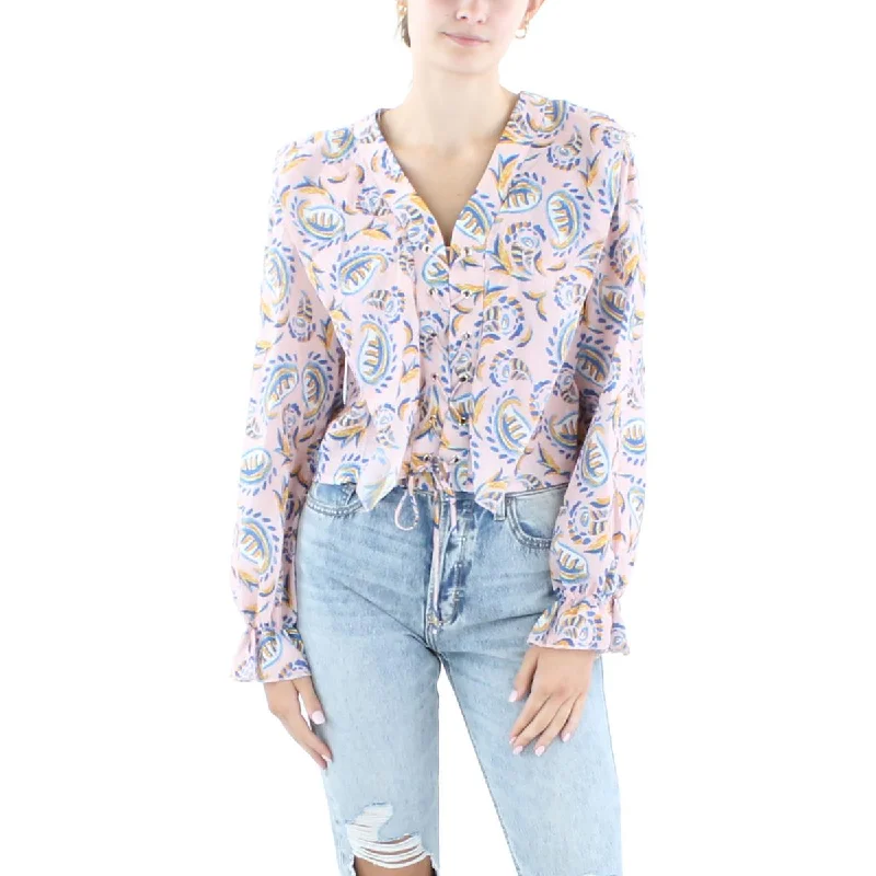Beulah Womens Printed  Cropped
