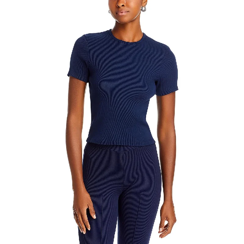 DONNI. Womens Crewneck Cotton T-Shirt