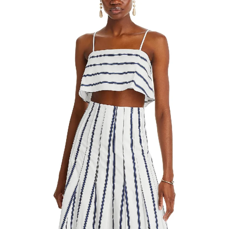 English Factory Womens Striped Tank Cropped