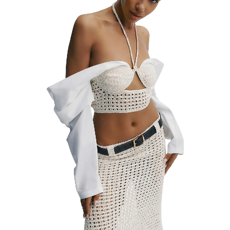 The Mannei Womens Mesta Cutout Short Cropped