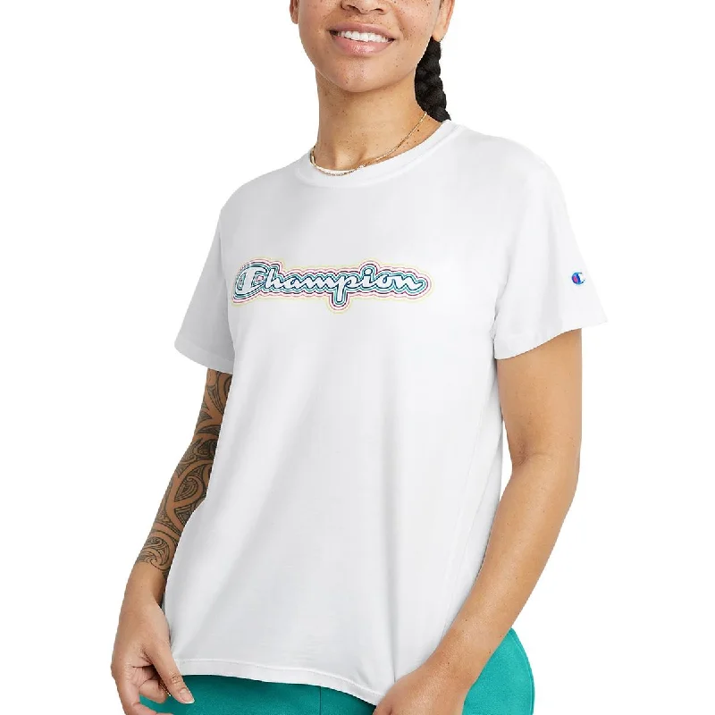 Champion Womens Classic Logo Crewneck T-Shirt