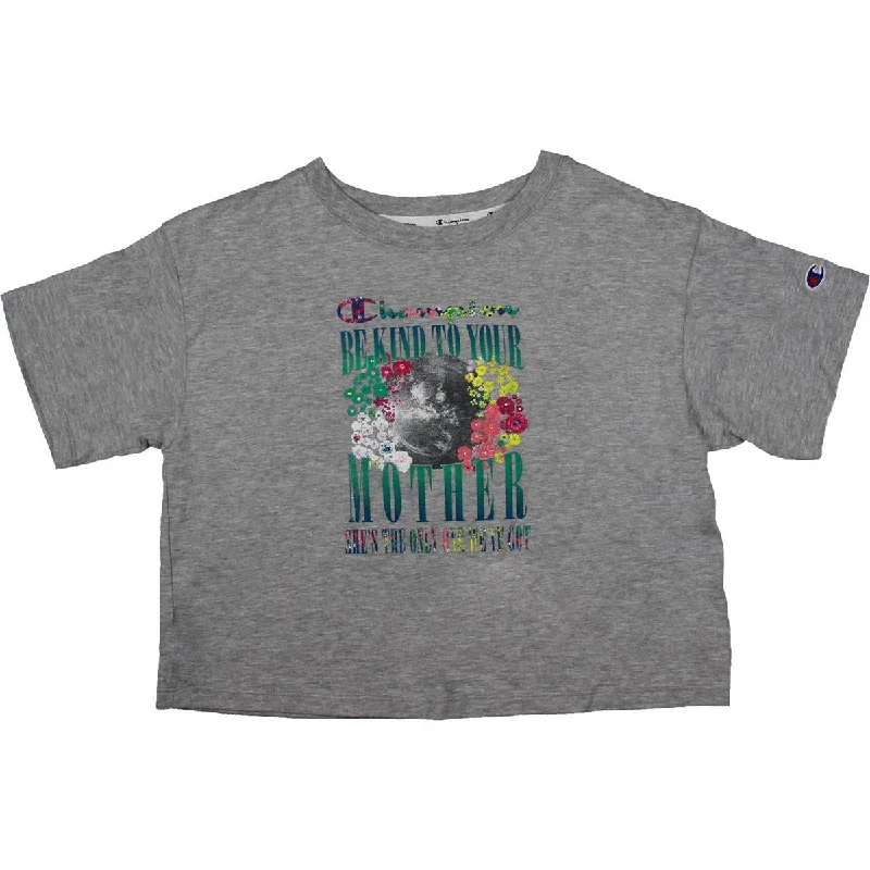 Champion Womens Graphic Cropped T-Shirt