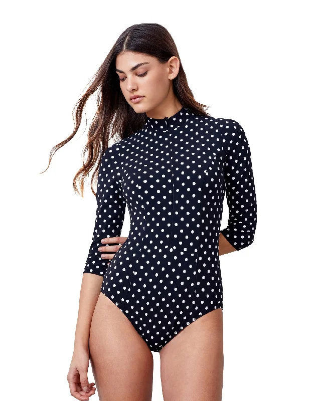GOTTEX MODEST BLACK AND WHITE DOTS