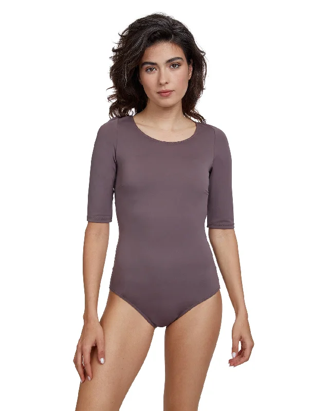 Gottex Modest Round Neck Short Sleeve One Piece Swimsuit