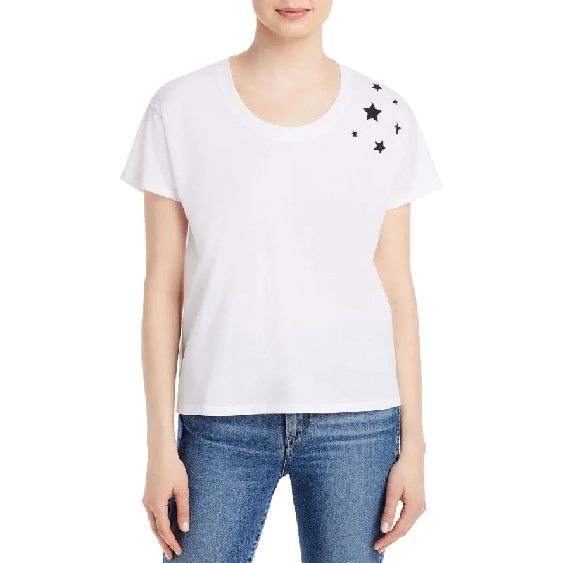 Knit Riot Womens Scoop Neck Knit T-Shirt