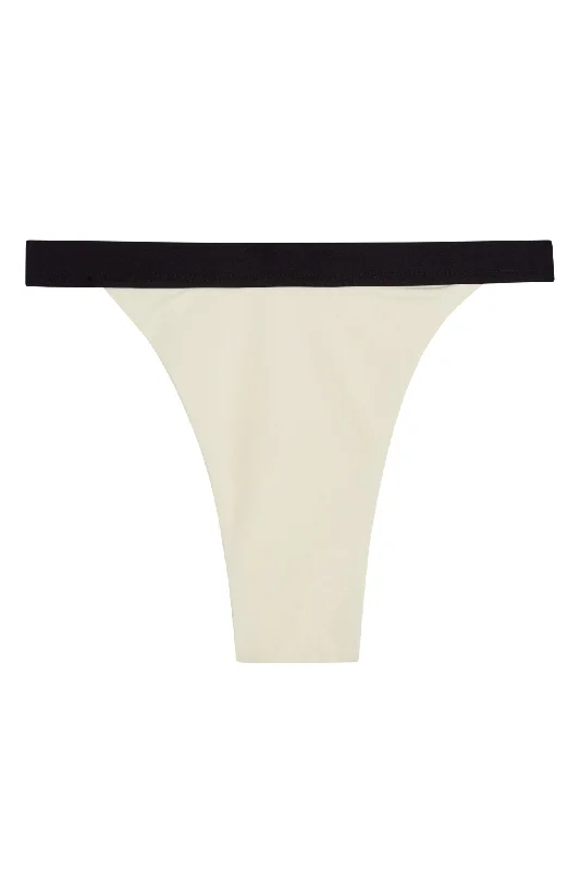Santorini Bottom - Ivory/Black
