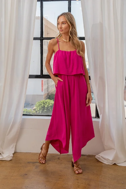 Sunset and Swim  Plus Size Sleeveless Wide Leg Jumpsuit