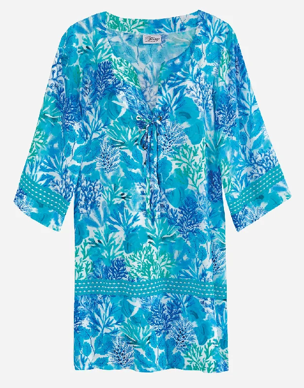 Coral Beach Tunic - Turquoise