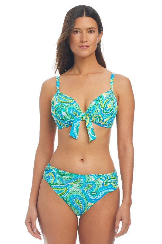 More Is More Tie Front Underwire Bikini D Bra