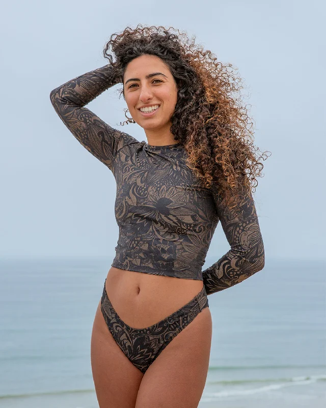 Palomar Crop Top Rashguard - Delfina