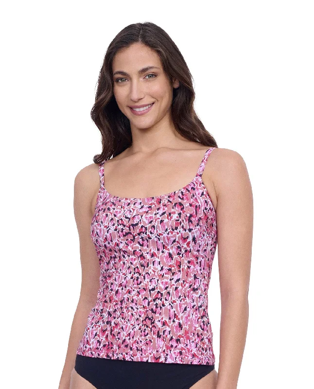 Profile By Gottex Exclusive Round Neck Tankini Top