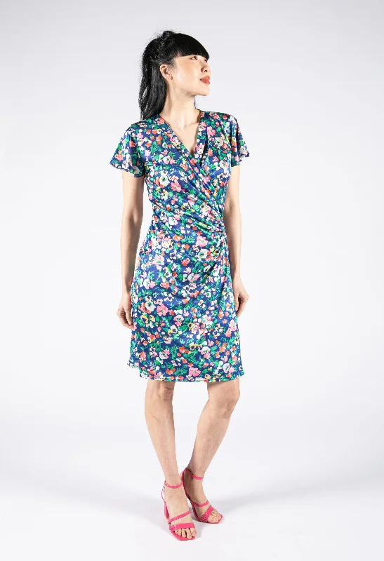 Mini bloom Wrap Style Dress