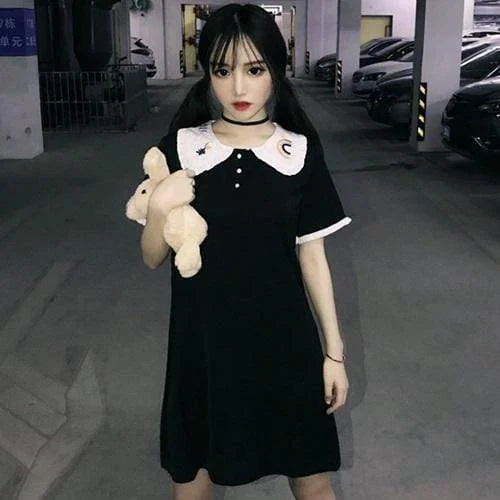 Women's Lolita Peter Pan Collar Doll Dress